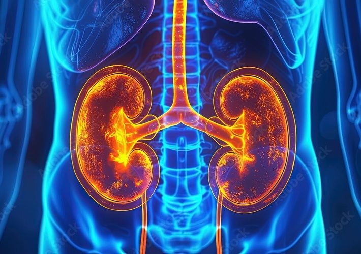 Human anatomy, organs, lungs, gastrointestinal tract, excretory organs, kidneys, medicine, background.